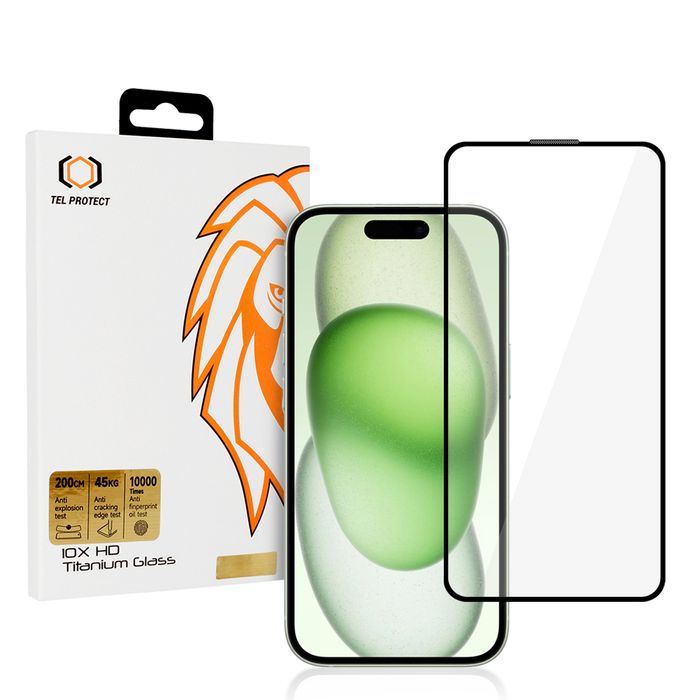 Hartowane szkło Tel Protect 10X HD Titanium do Iphone 16 Plus