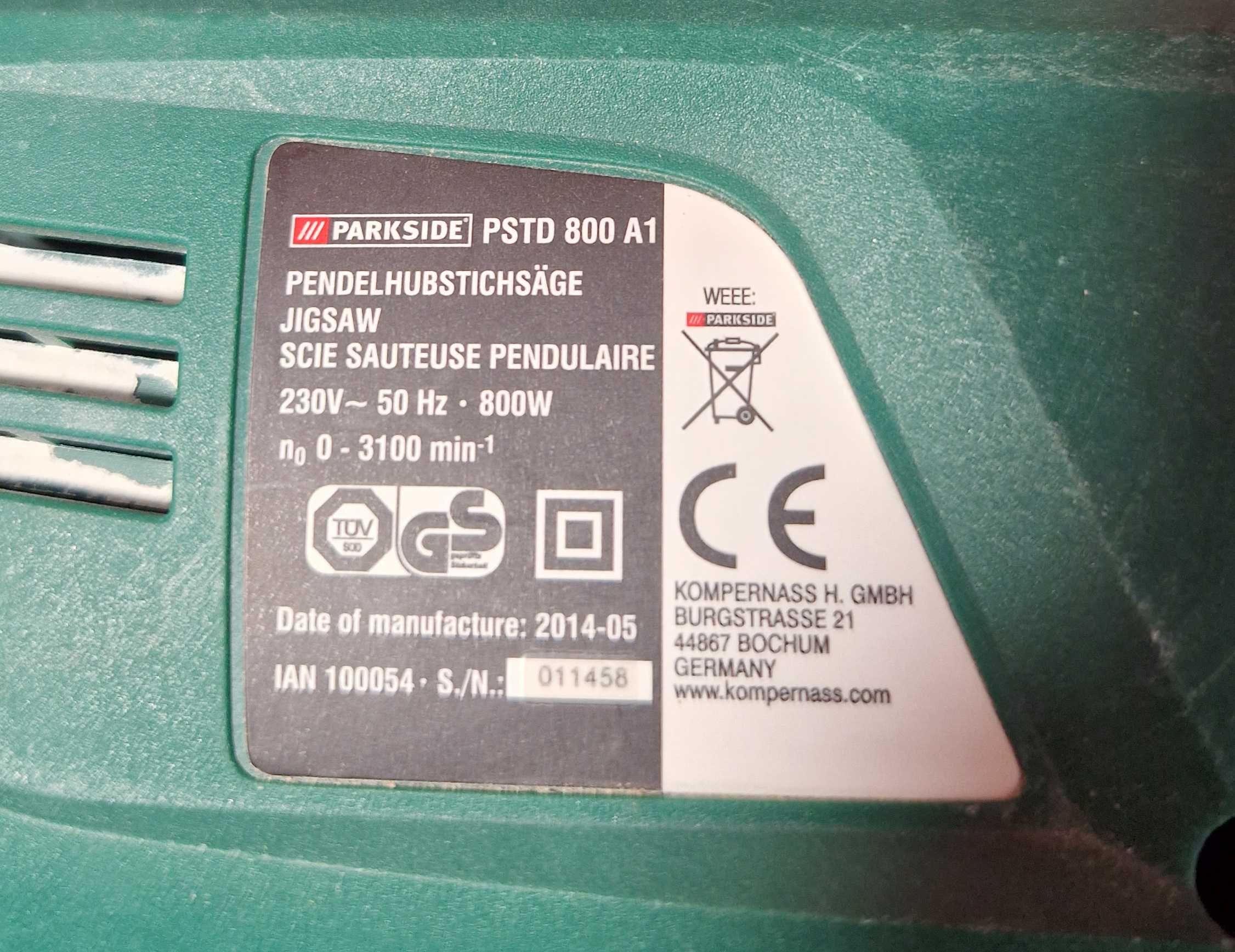 Wyrzynarka Parkside  PSTD 800 A1