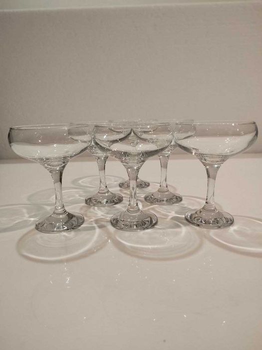 Набір шампанок-блюдець 220 мл 6 шт