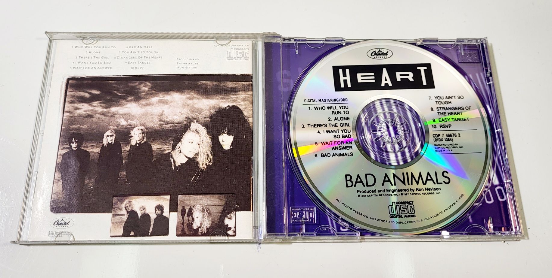 Heart Bad Animals płyta CD 1987