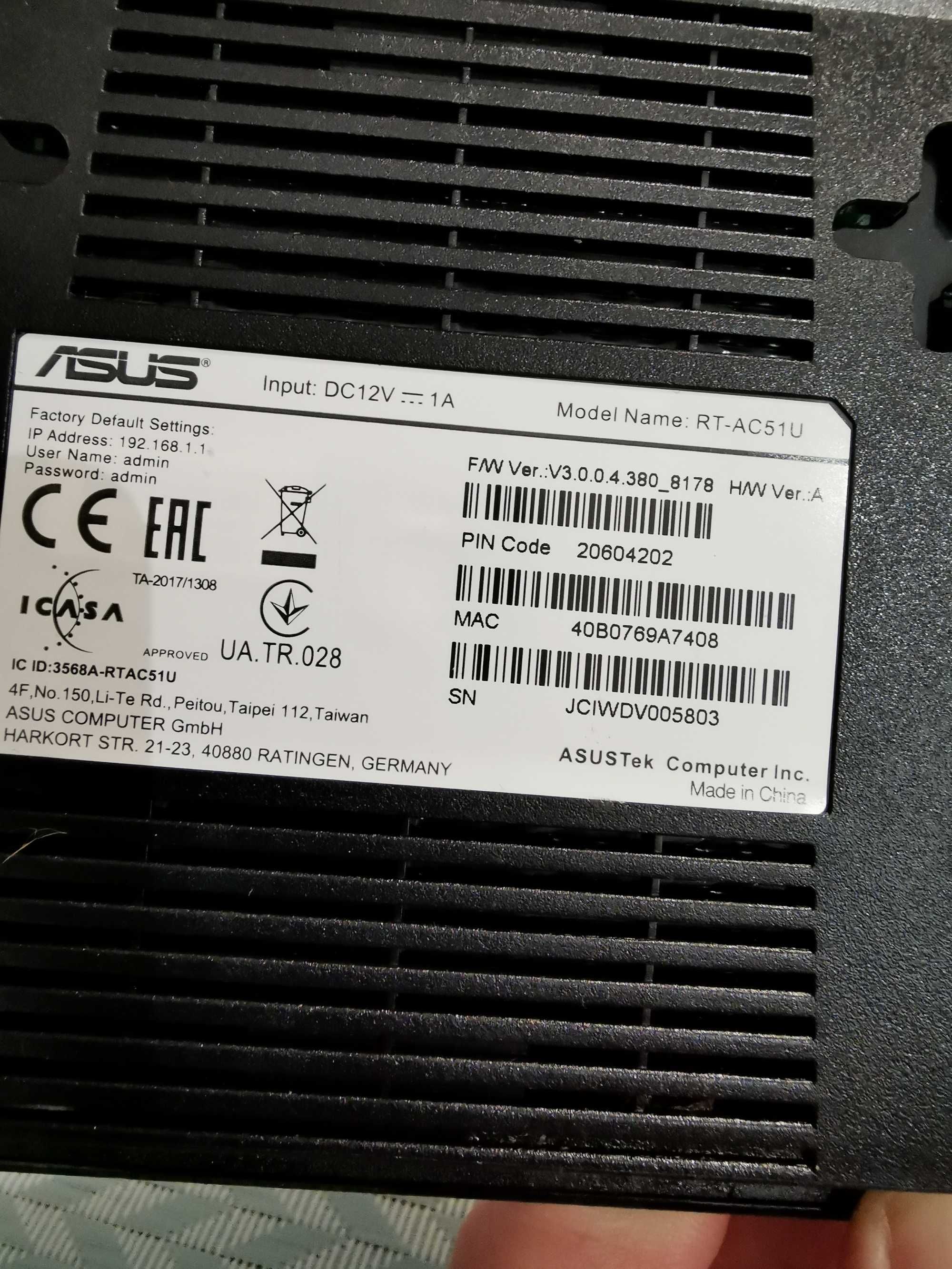 Router ASUS AC 750  Dual Band