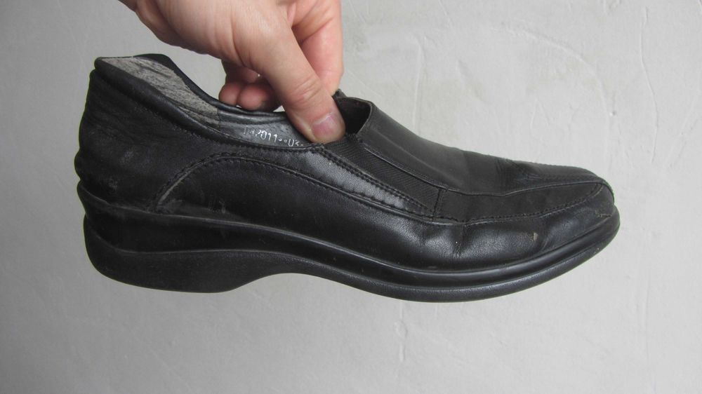 Туфли мужские чёрные осенние демисезонные стелька 25.5 см размер 39