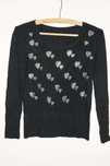Sweter czarny w serduszka