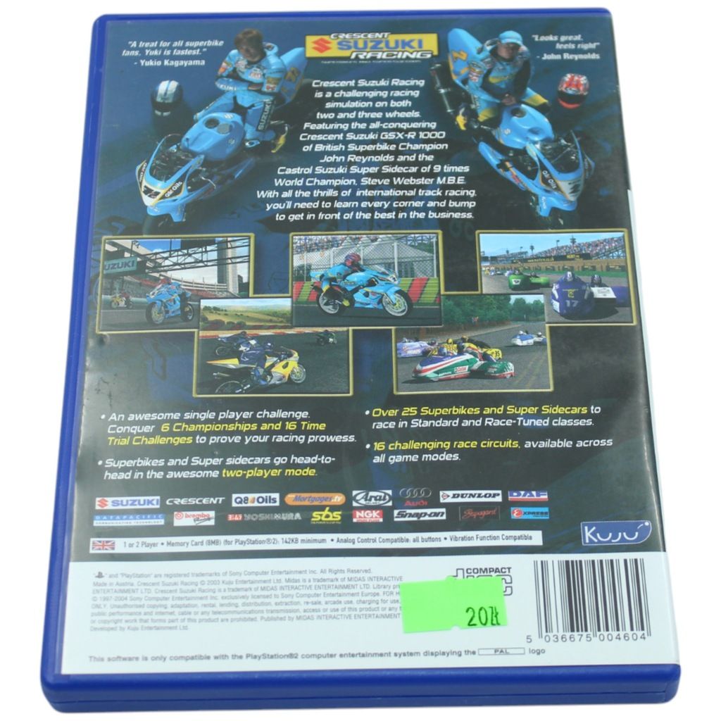 Crescent Suzuki Racing PlayStation 2 PS2