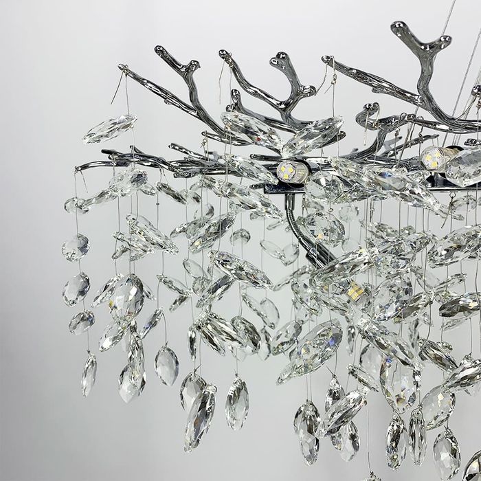 Кришталева люстра видовжена люстра,світильник,стильний,люстри