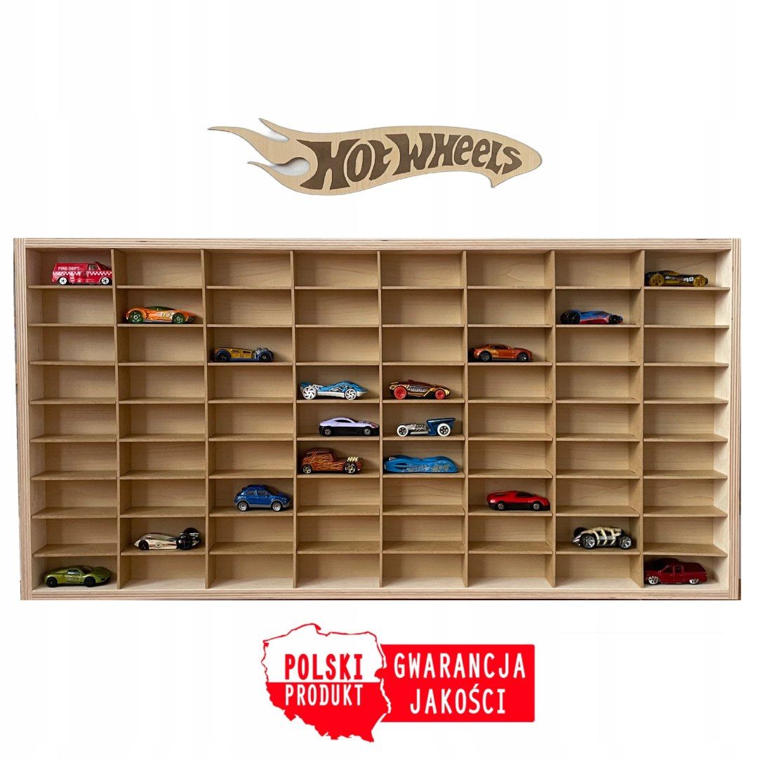 DUŻA Półka regał na  72 HOT WHEELS na resoraki