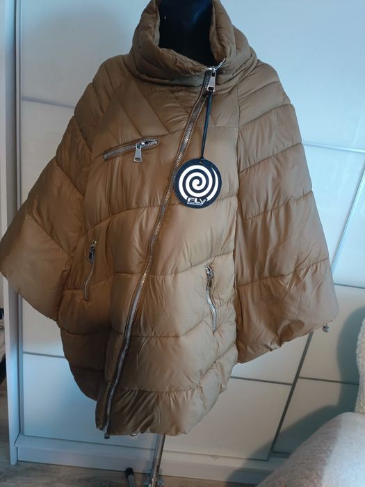 Piękna kurtka / ponczo jesienno zimowa r.M/L Nowa z metką