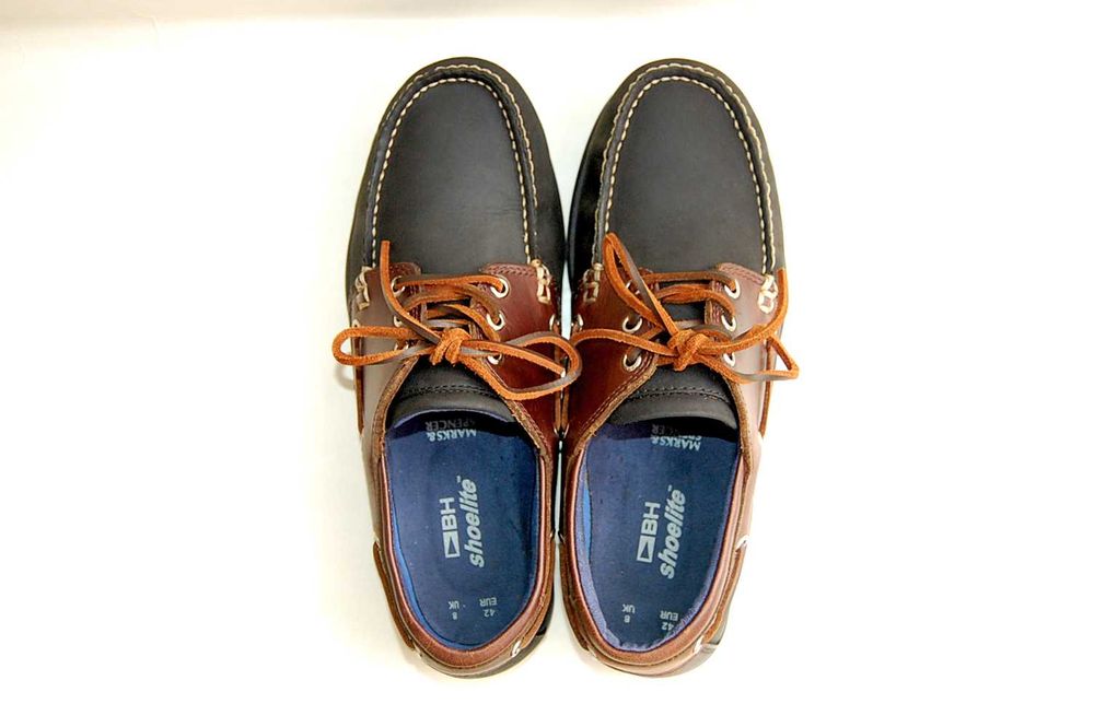Мокасины топсайдеры MARKS & SPENCER SHOELITE р.41-42 original THAILAND