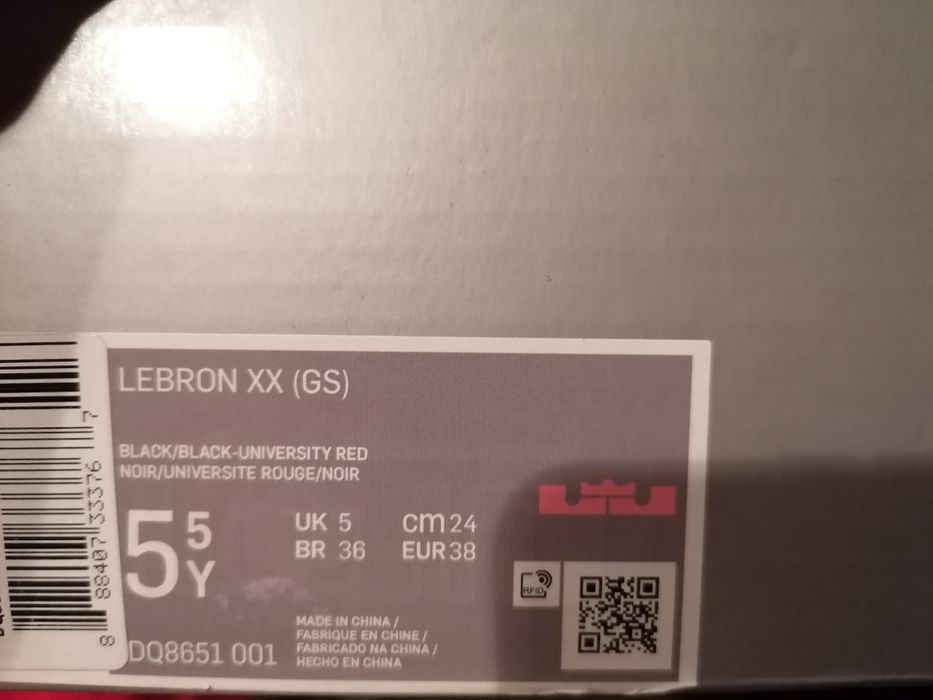 Nike Lebron XX (GS) 38