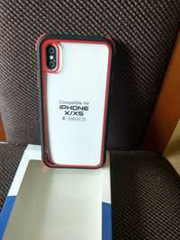 Etui Iphone X/XS czarno czerwone