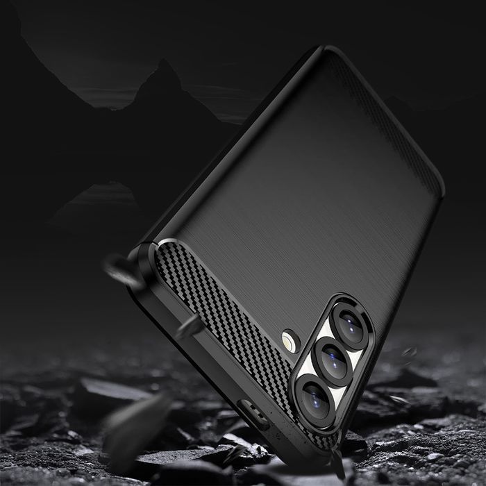 Futerał Carbon do Samsung Galaxy S25 Edge czarny