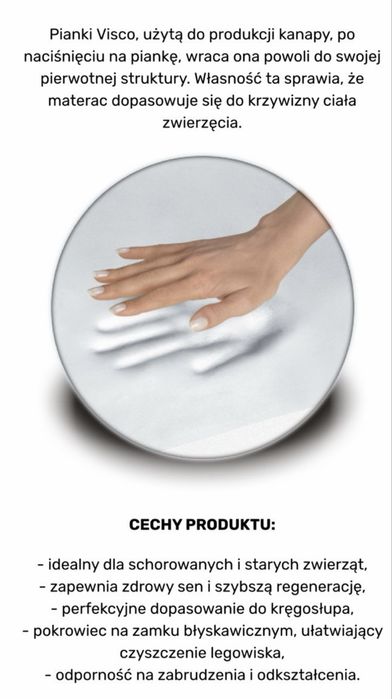 Legowisko w rozmiarze XXL (120x80 cm)