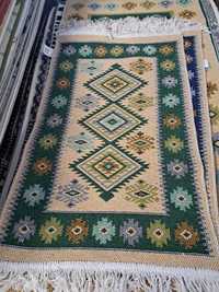 Kilim 50x80 zielony dwustronny dywan dywanik