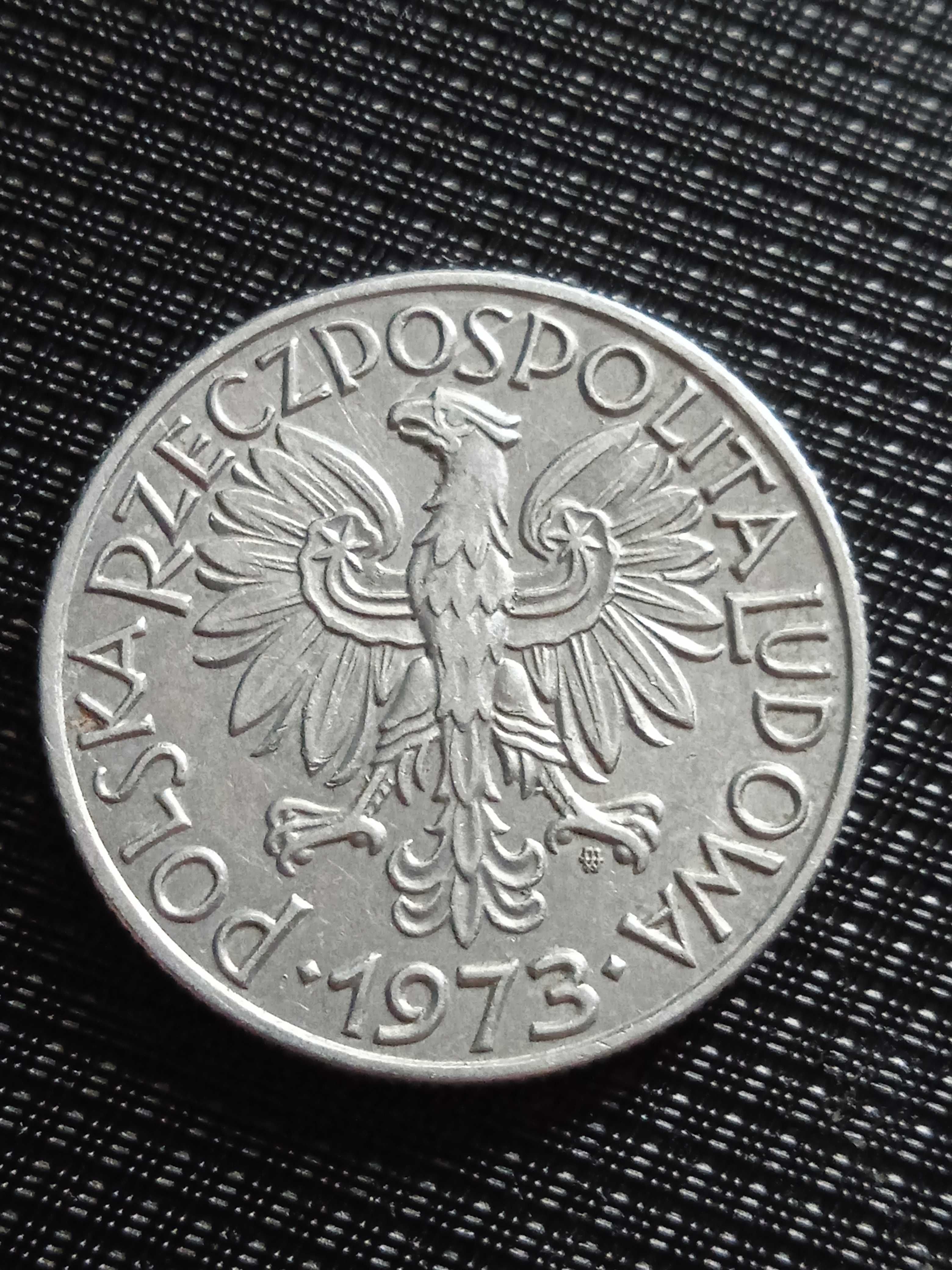 Moneta PRL 5 zł Rybak 1973 r