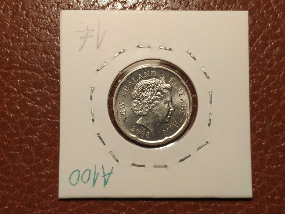 A100 moeda de 20 cents de 2008 - Nova Zelândia