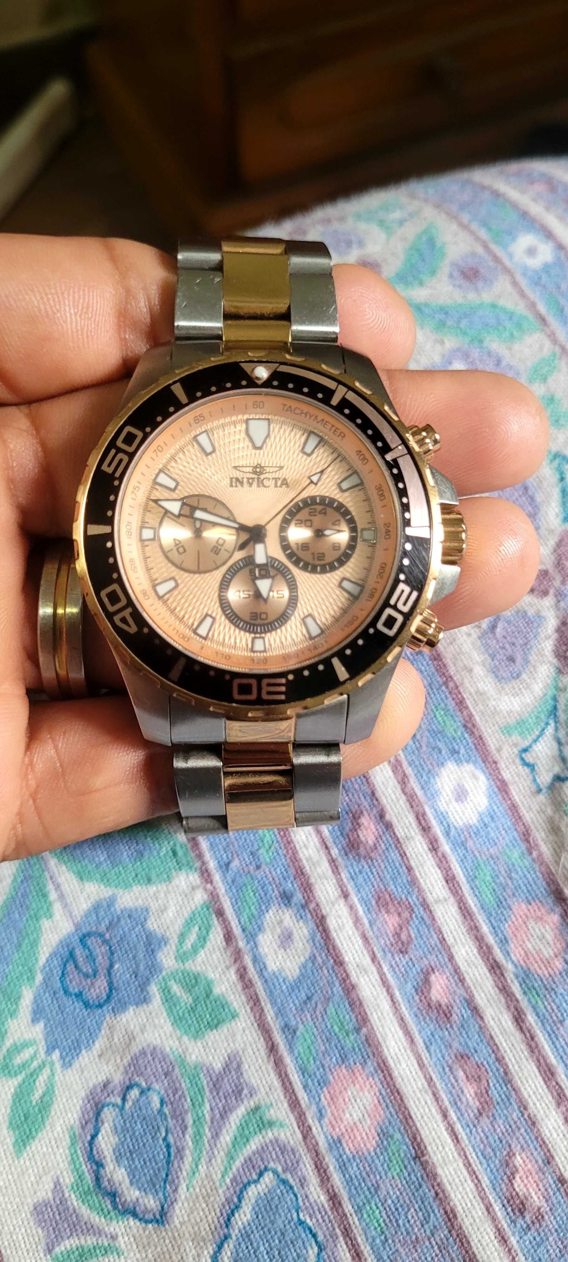 Relogio invicta pro diver rose