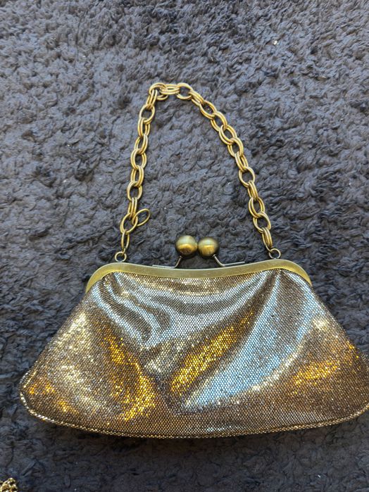 Torebka kopertówka złota