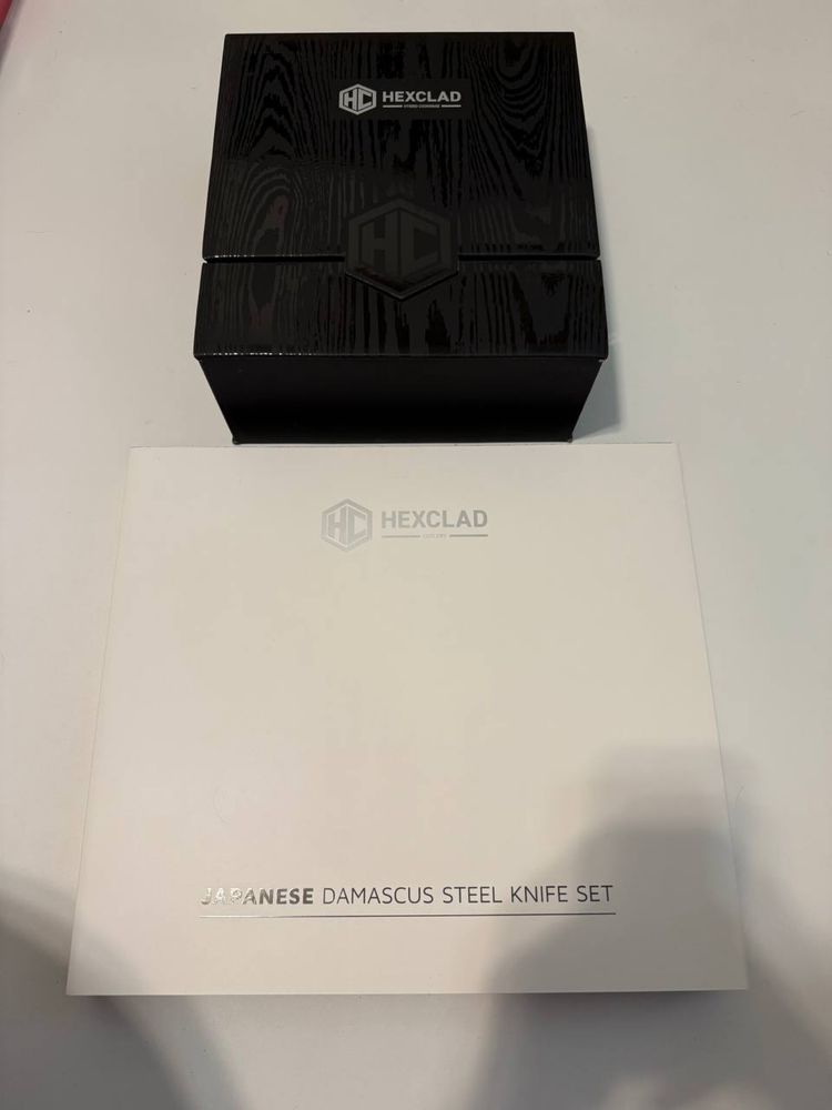 HEXCLAD Набір з 6 японських ножів, з магнітною підставкою, ОРИГІНАЛ
