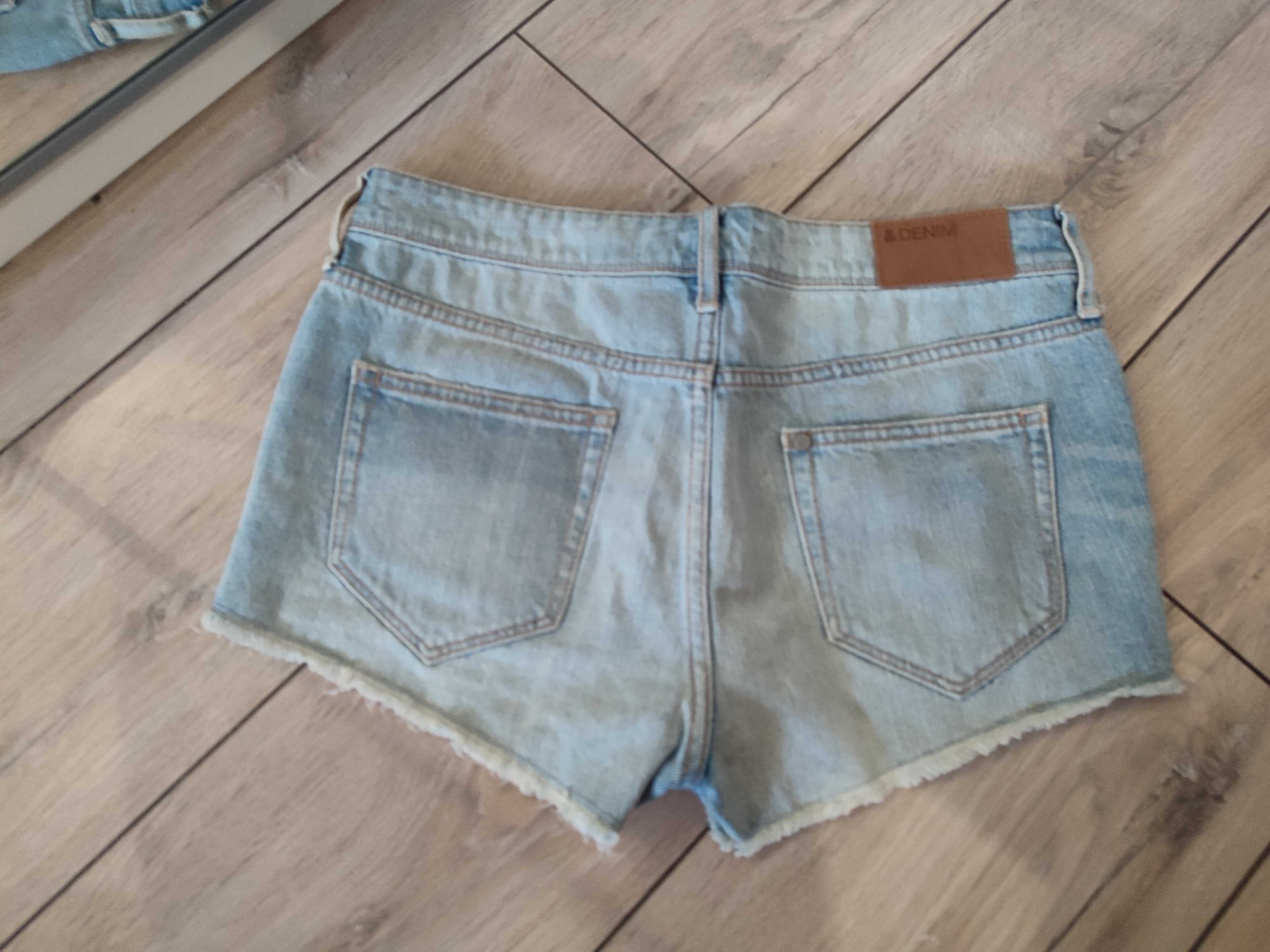 Szorty dżinsowe,spodenki dżinsowe H&M