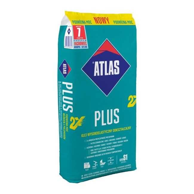 Klej Atlas Plus 25kg klej do glazury terakoty