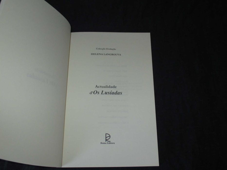 Livro Actualidade d'Os Lusíadas Helena Santos Langrouva