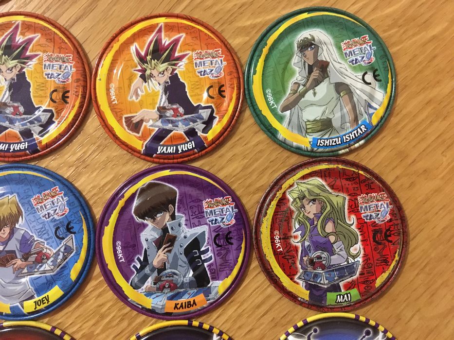 Yu gi oh metal tazo big duze cheetos lays star foods mr snaki tazosy