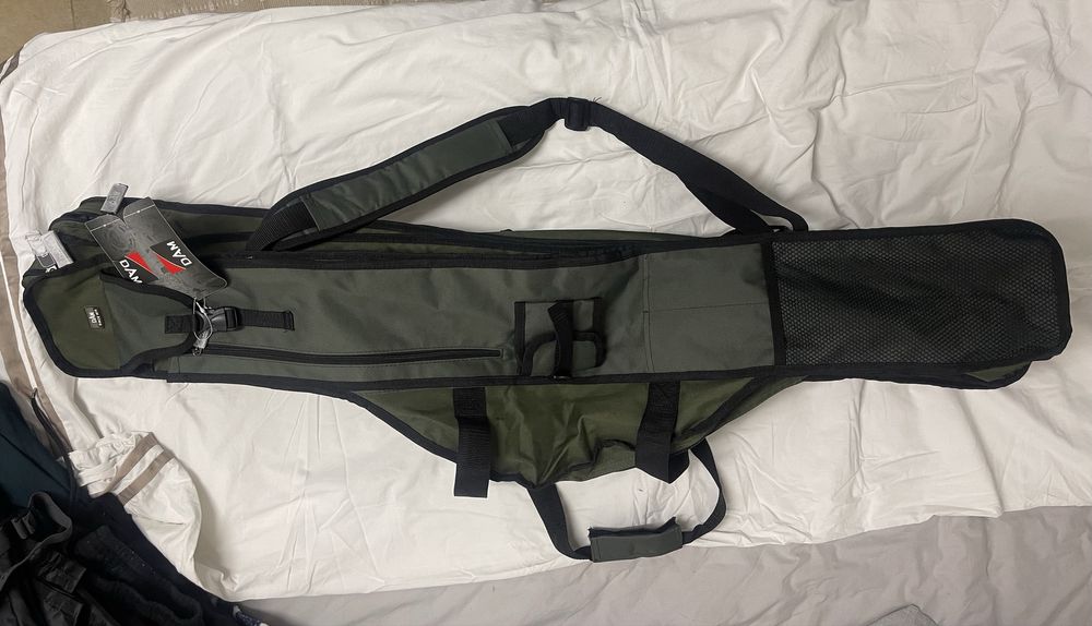 Mala/mochila porta canas 4 compartimentos