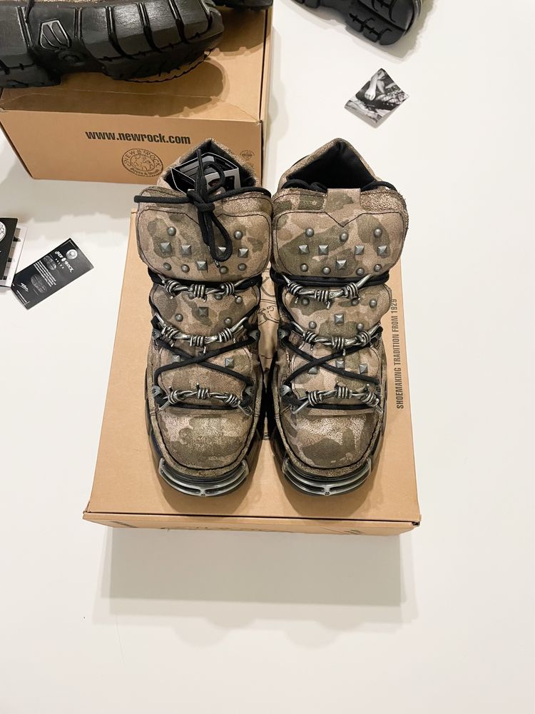 New Rock x Jaded London Distressed Camo Tower Boot original