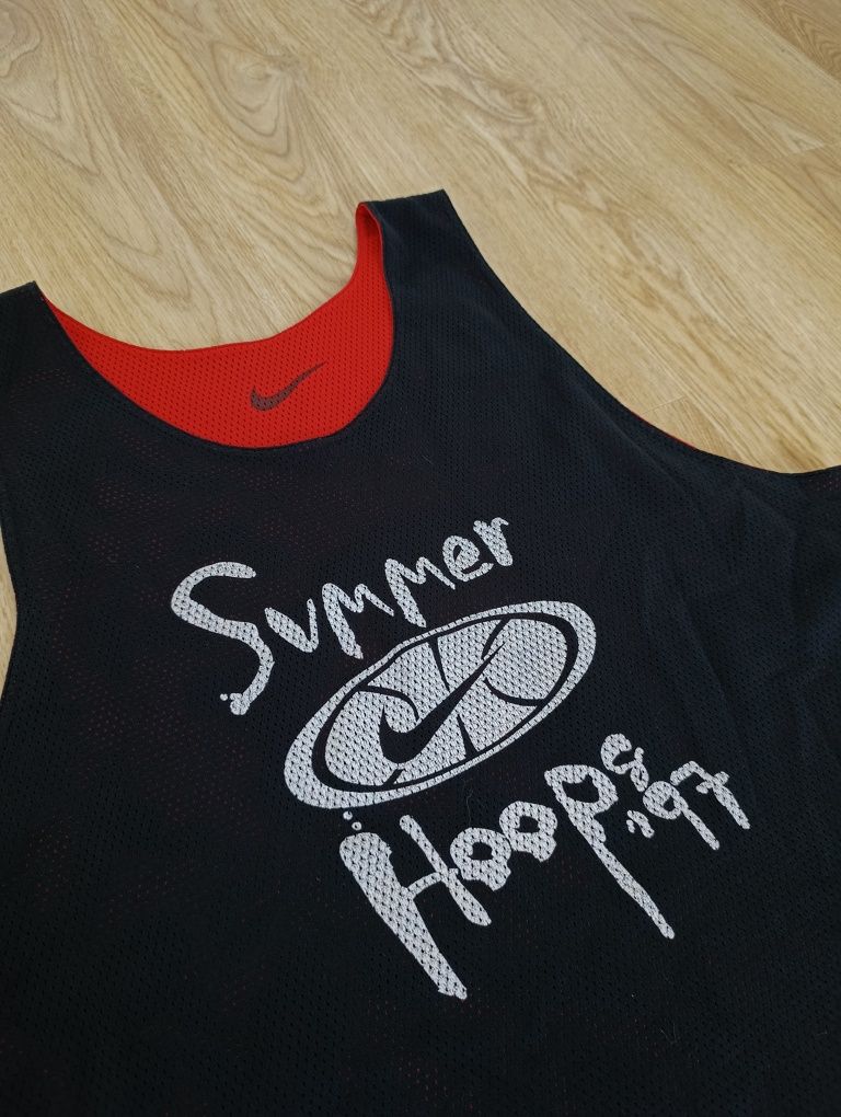 Nike Basketball Jersey Reversible Size Youth Xl Black Red Retro 1997