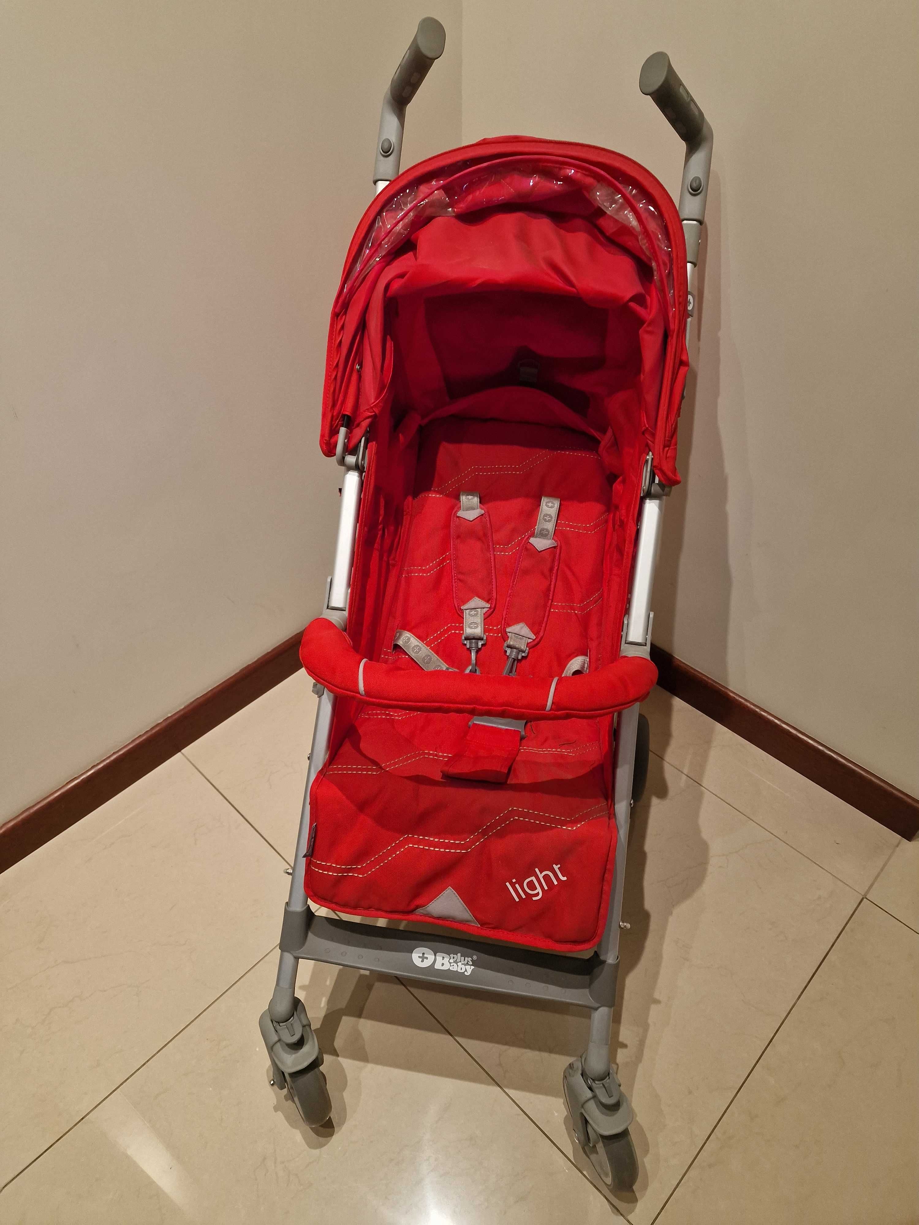 Nowy lekki wózek spacerowy Plus Baby Light rególowana rączka