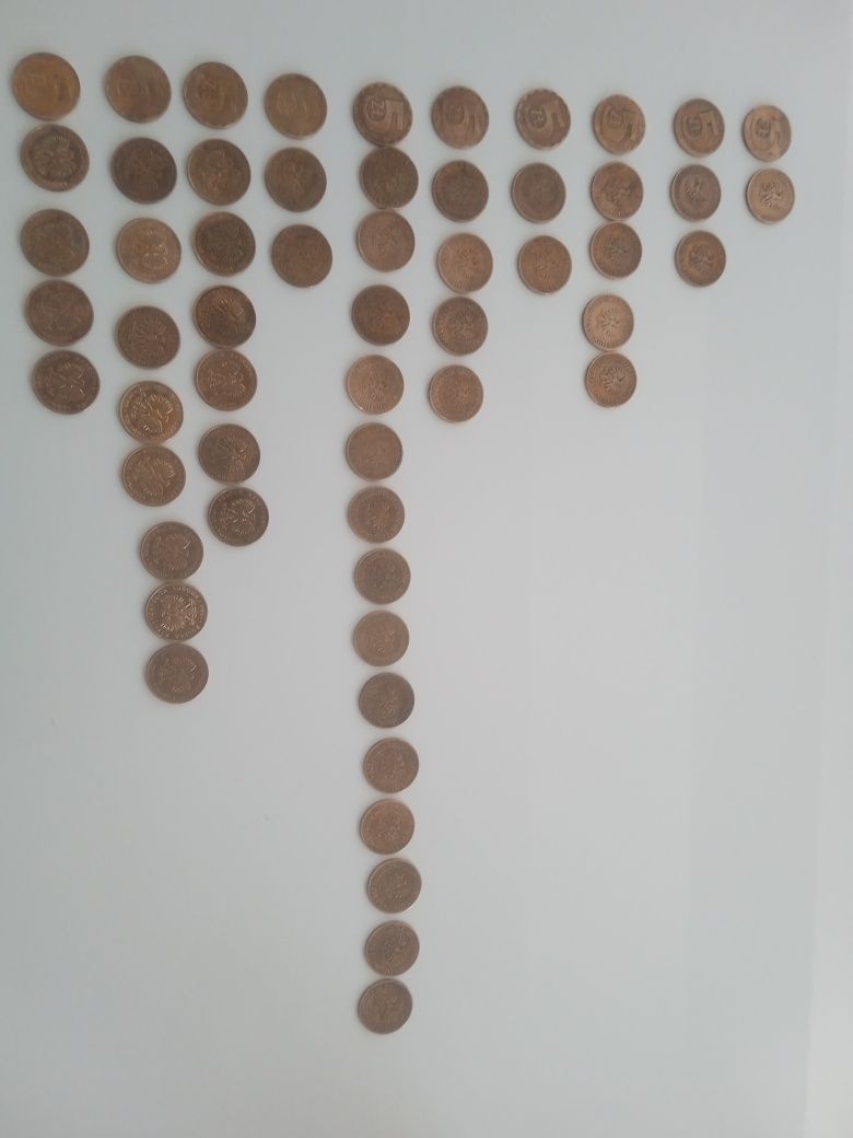 Monety 5 zł z 1975-87 roku