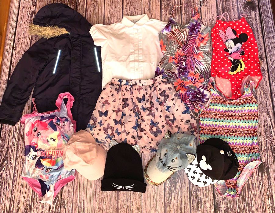 Пакет фирменных вещей для девочки 8-9 лет, 128-134 см(11 шт.)