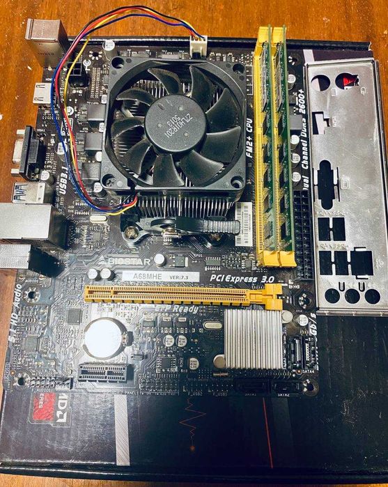 Комплект Материнская плата Biostar , DDR3 8GB , AMD Athlon A8-6600