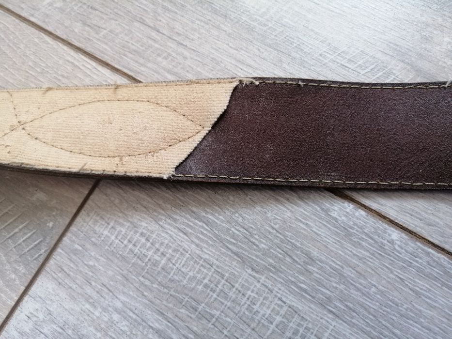 Pas skórzany oficerski męski, dł. 123 cm