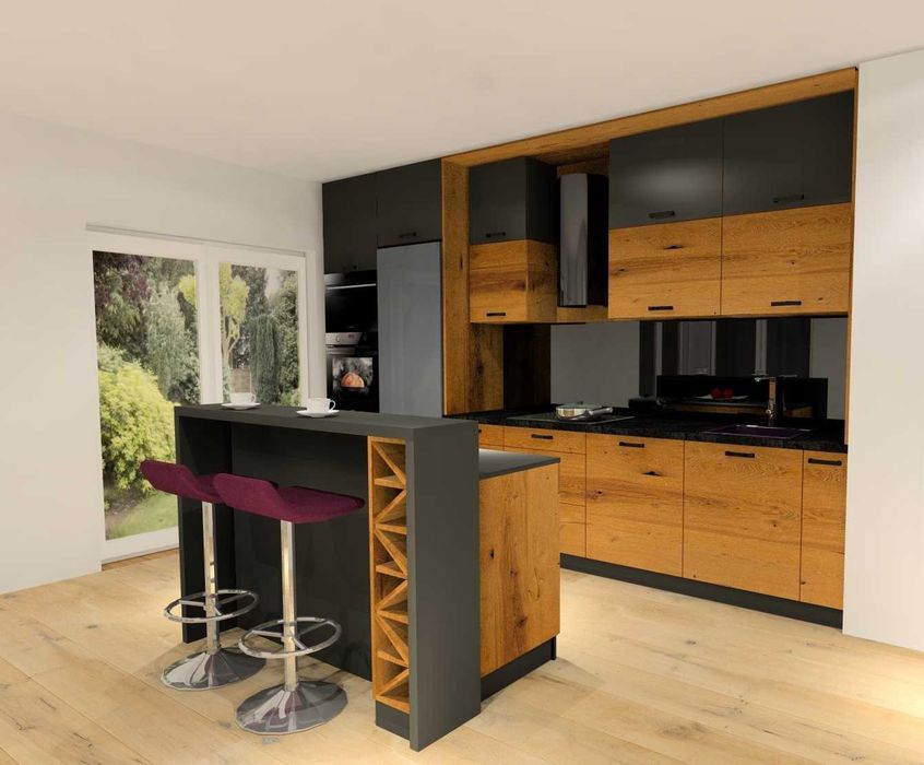 Kuchnia na wymiar, Meble kuchenne, Szafa, Zabudowa, Projekt, Pomiar