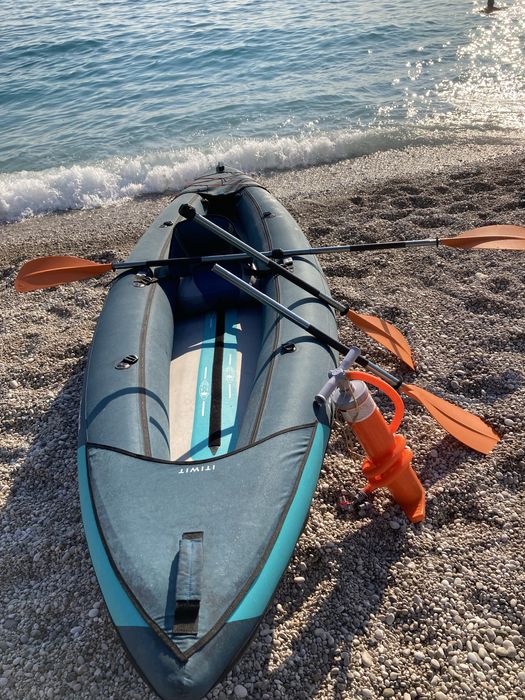 Надувний Туристичний Каяк ITIWIT Тримісний 3,82 х 1,08 м Синій