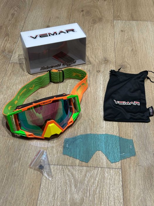 Кроссовый шлем AXOR X-Cross SC Black/Orange