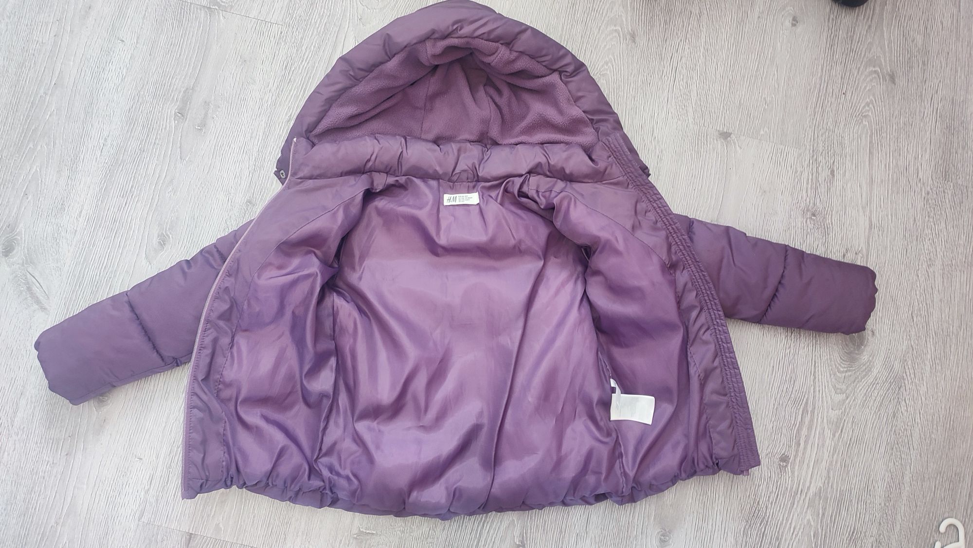 Куртка демі h&m фіолетова