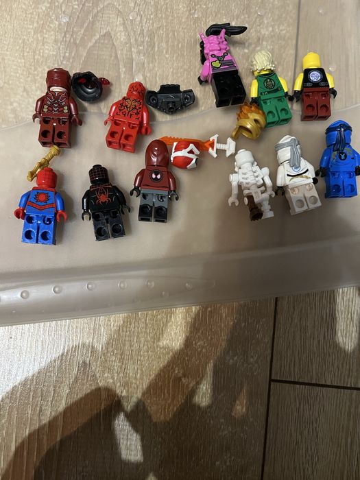 Zestaw figurek LEGO Marvel + Ninjago + mix-Spider-man,Iron Man,Carnage