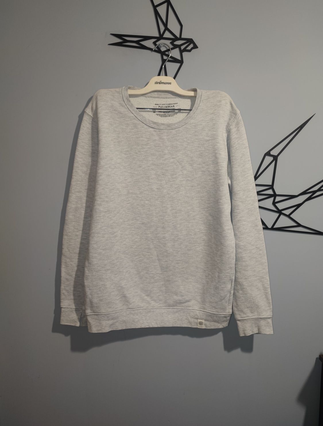 Szara bluza Pull & Bear M