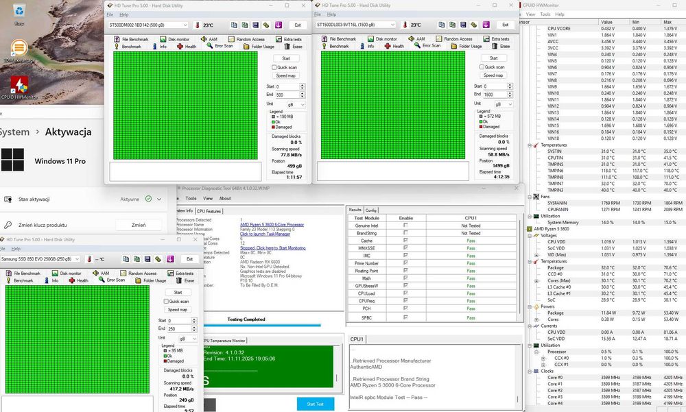 Gamingowy Ryzen 3600 +  RX6600 8GB + 32GB DDR4 + HDD + SSD