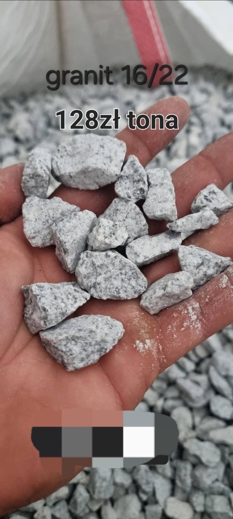 Kamien Kruszywo granit wapiene na plac