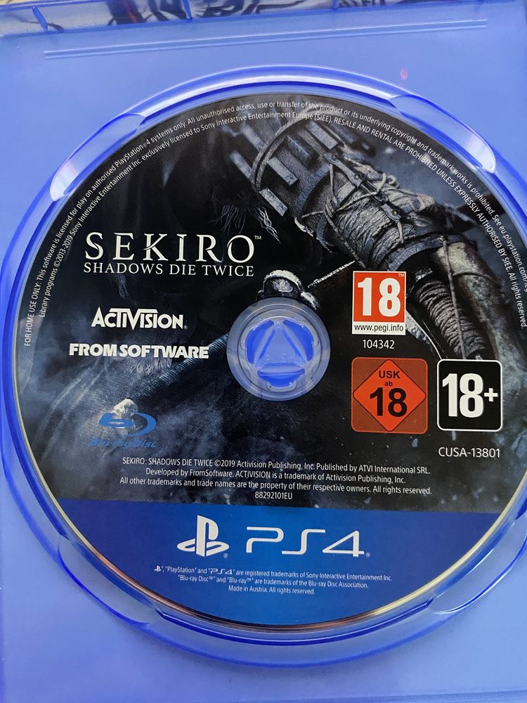 Sekiro Shadows Die Twice - PS4 Playstation 4