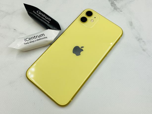 iPhone 11 64GB YELLOW GW 1 ROK - faktura - iCentrum