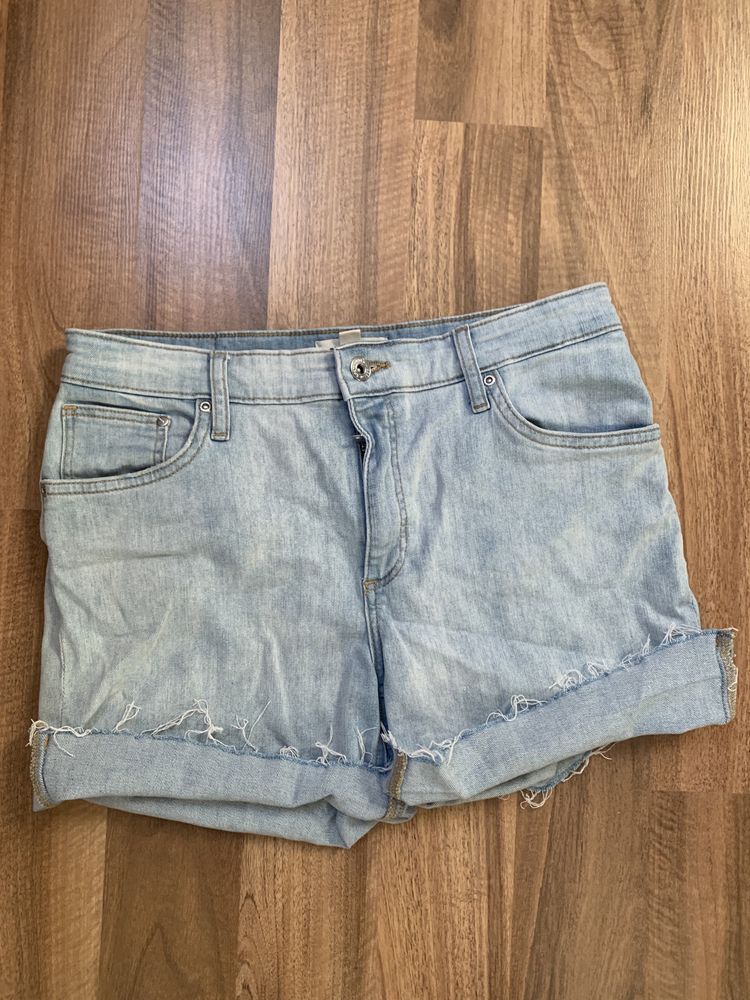 Krotkie spodenki h&m l jeansowe