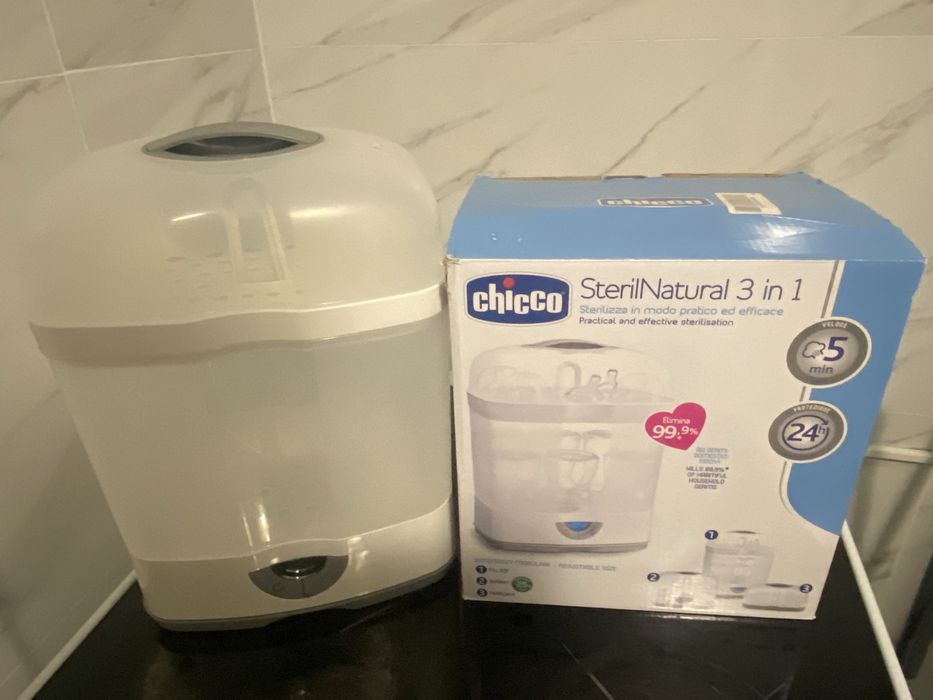 Esterilizador chico de mamadeiras e xuxas