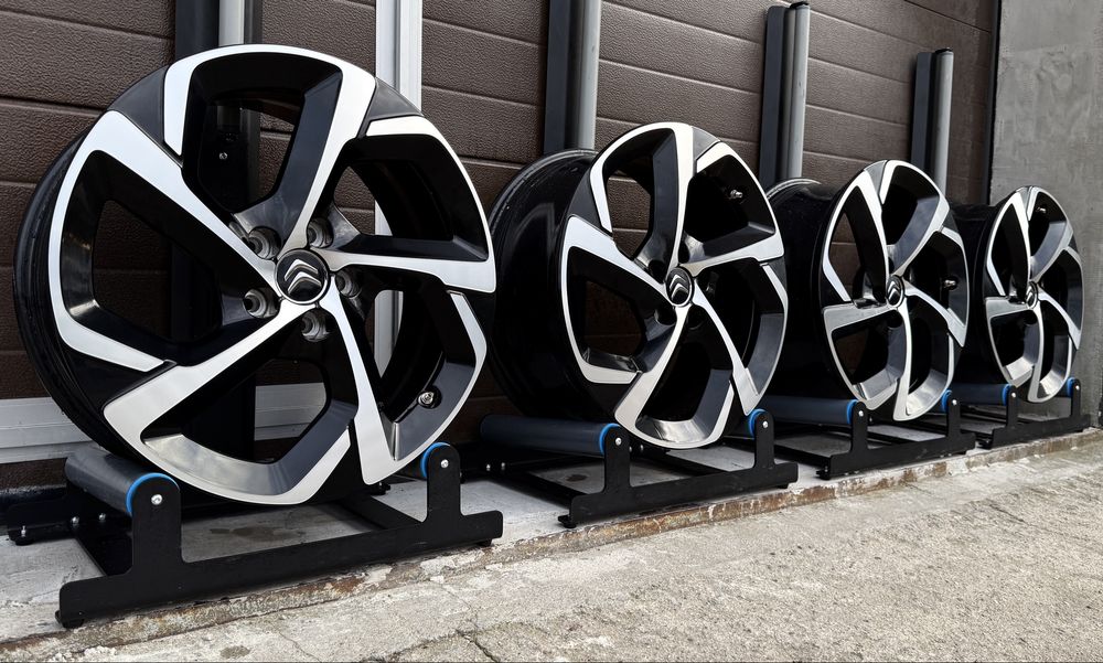 4x felgi aluminiowe Czarne 5x108 r18 et49 7,5J Alufelgi Citroen 18”
