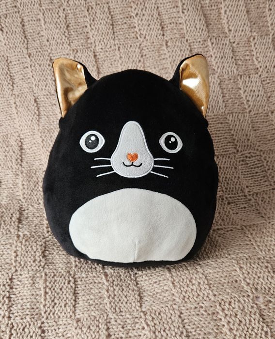 Przytulanka czarny kot nietoperz 30cm halloween zabawka pluszowa nowa