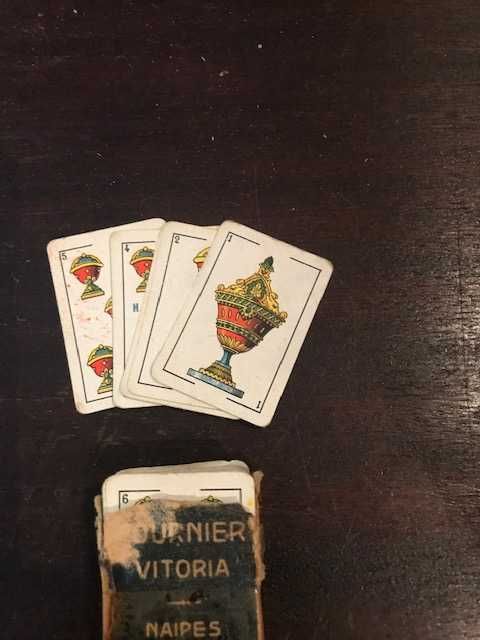 Baralho Cartas pequeno antigo