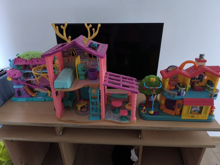 Zestaw zabawek Domek Dumel, Enchantimals, Polly Pocket całość